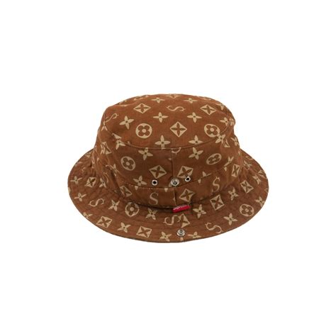 lv supreme brown|supreme louis vuitton hat.